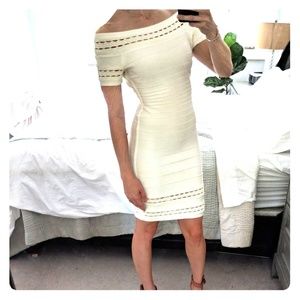 **NWOT** Herve Leger Bandage Cutout off shoulder